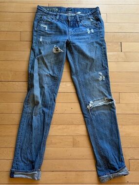 J. Crew Distressed Matchstick Jeans